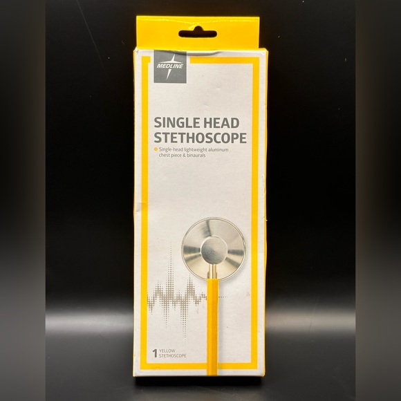 Medline MDS926108 Isolation Stethoscope, Single-Head, Yellow - Picture 4 of 5
